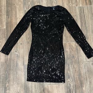 Black sequins dress, medium